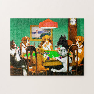 Hunde beim Pokern