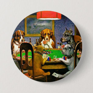 Hunde beim Pokern Button