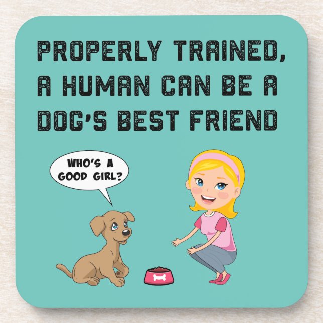 Hunde bester Freund Getränkeuntersetzer (Vorderseite)