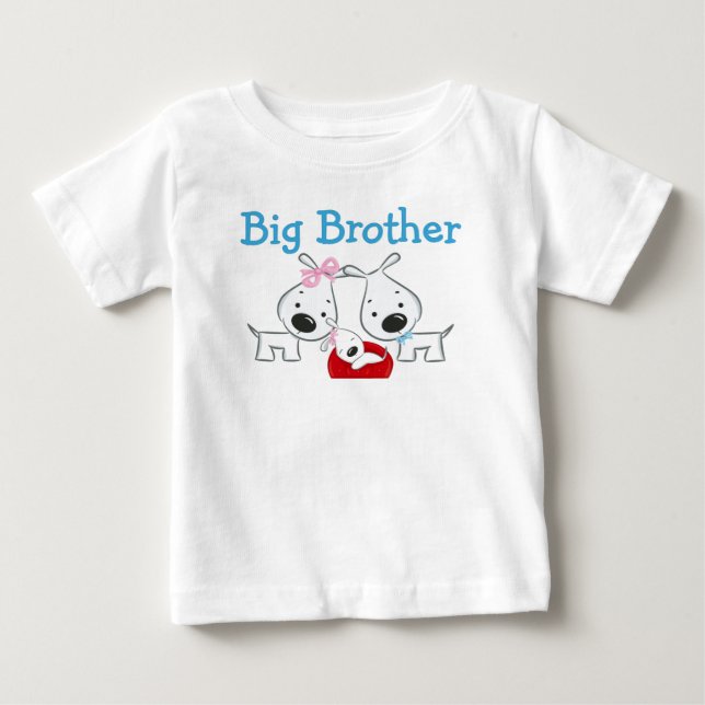 Hunde Big Brother Baby T-shirt (Vorderseite)