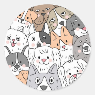 Hunde Blicken Auf Dich Sticker