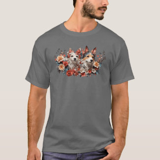 Hunde-Blume-Geschenk T-Shirt