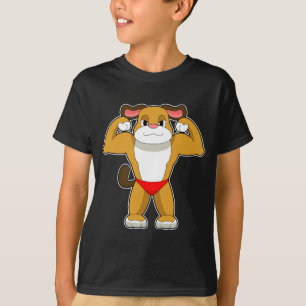 Hunde Bodybuilder Bodybuilding T-Shirt