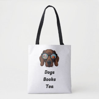 Hunde Books Tea Tasche