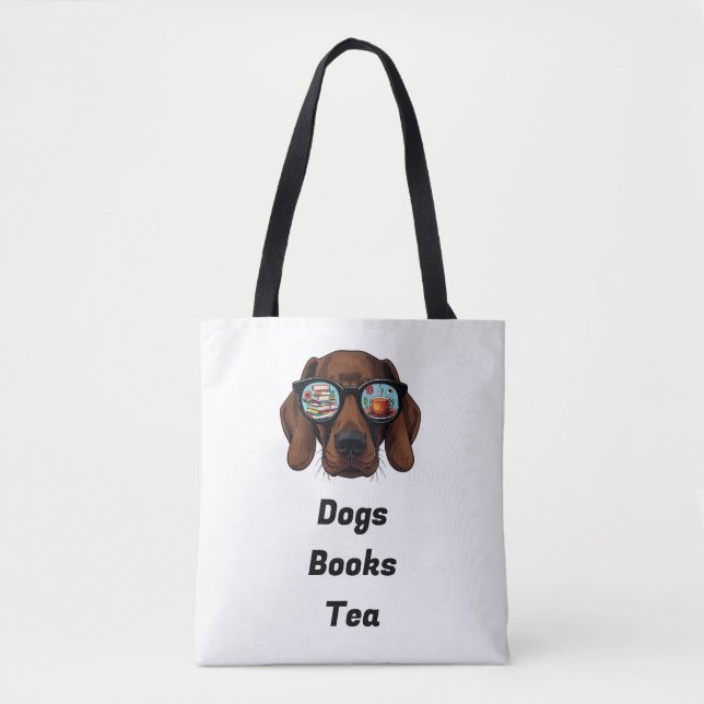 Hunde Books Tea Tasche (Vorderseite)