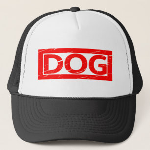 Hunde-Briefmarke Truckerkappe