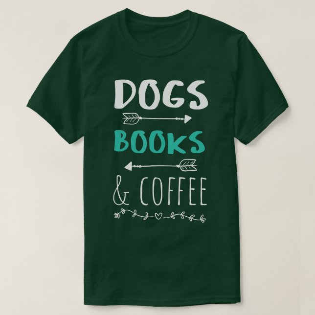 Hunde Bücher Coffee Weekend Animal Lover T-Shirt G (Design vorne)