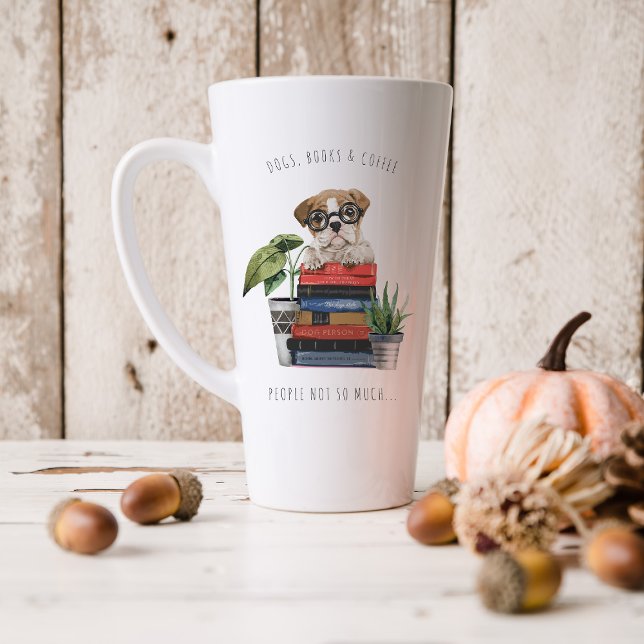 Hunde, Bücher und Kaffee | Aquarellbilder Milchtasse (Von Creator hochgeladen)