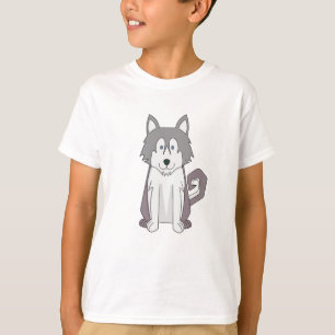 Hunde Cartoon Phantastisch Sibirischer Husky T-Shirt