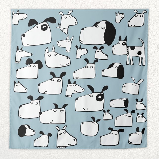 Hunde-Cartoon Wandteppich (Von Creator hochgeladen)