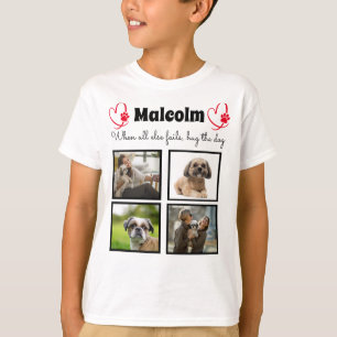 Hunde Collage - individuelle 4-Foto-T-Shirts für J T-Shirt