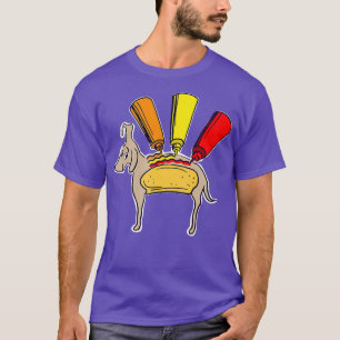 Hunde Dackel Hunde Lebensmittel Hot Dog Koch Dacke T-Shirt
