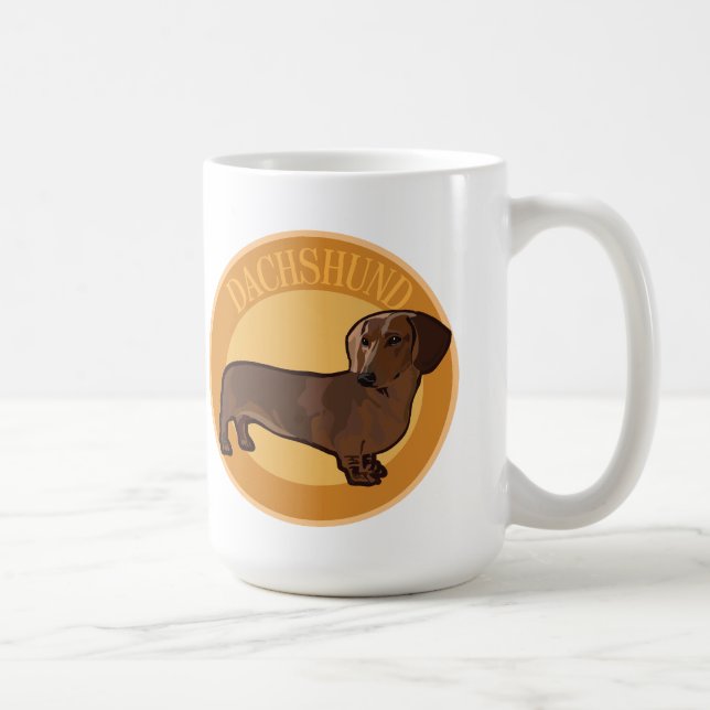 Hunde-Dackel Kaffeetasse (Rechts)