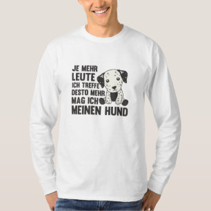 Hunde Dalmatiner mag Menschen nicht Niedlich Hunde T-Shirt