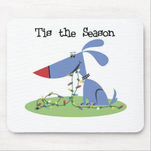 Hunde Das ist die Jahreszeit Weihnachts-Hemden und Mousepad