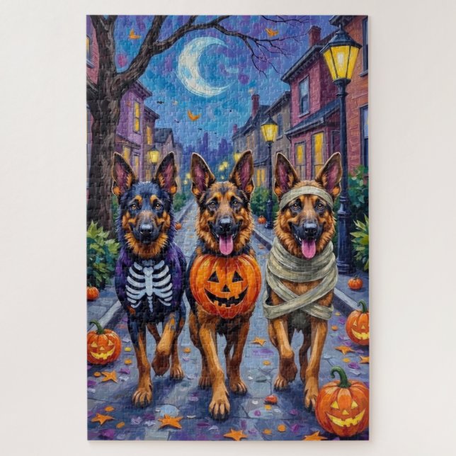 Hunde der deutschen Schäferhunde - Trick-or-Treati (Vertikal)
