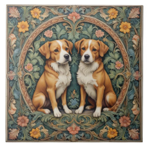 Hunde der verborgenen Grotte Fliese