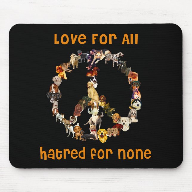 Hunde des Friedens Mousepad (Vorne)