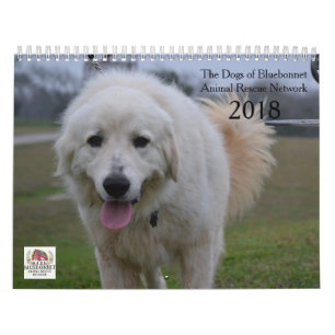 Hunde des Kalenders des Bluebonnet-2018 Kalender