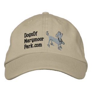 Hunde des Marymoor Park-justierbaren Hutes Bestickte Baseballkappe