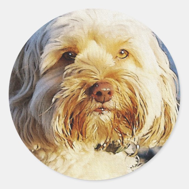 Hunde-Designs für Heimtiere Runder Aufkleber (Vorderseite)
