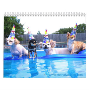 Hunde, die als Menschen durch Sherial Vaughn leben Kalender