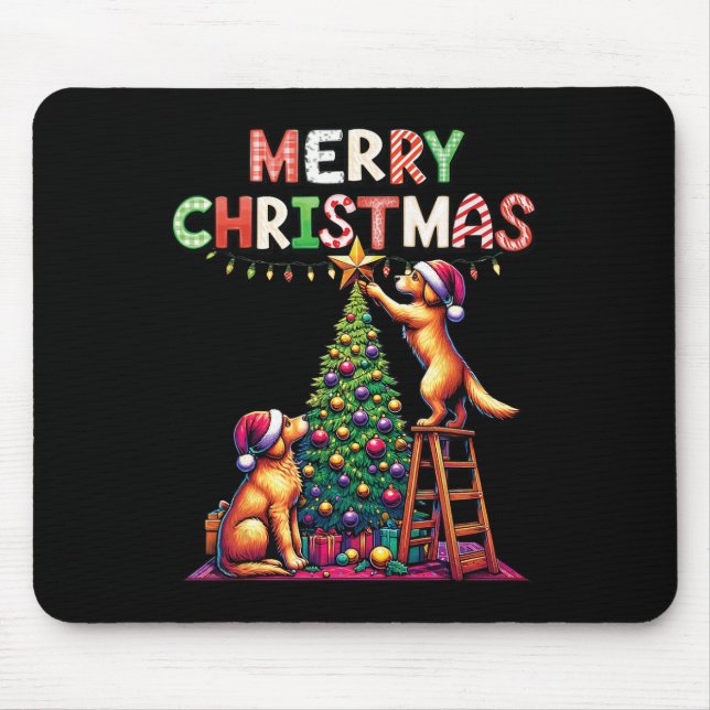 Hunde, die Christus dekorieren Mousepad (Vorne)