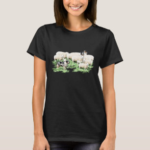 Hunde, die ihre Schafe herhalten T-Shirt