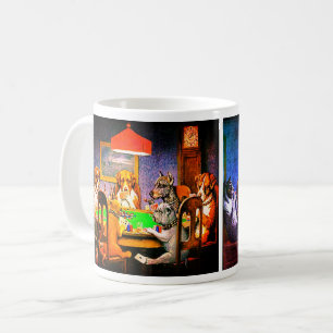 Hunde, die Poker als Freund spielen Kaffeetasse