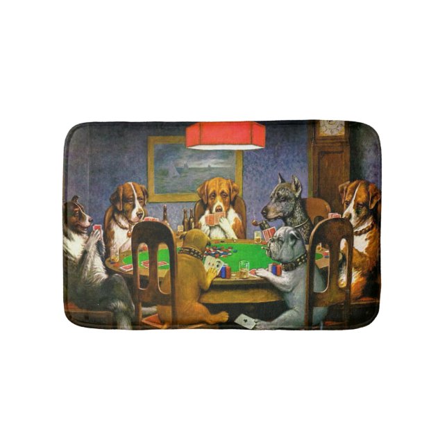 Hunde, die Poker spielen Badematte (Vorderseite)