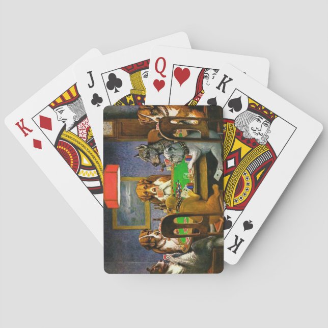 Hunde, die Poker spielen Spielkarten (Rückseite)