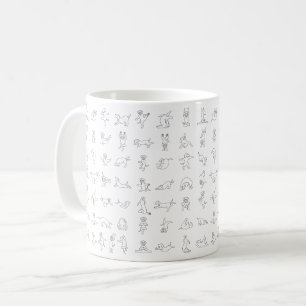 Hunde, die Yoga machen, Hunde, Yoga-Pose Kaffeetasse