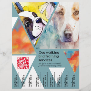 Hunde-Dienstleistungen Flyer