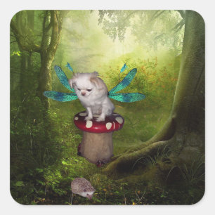 Hunde Dragonfly und Hedge Hog Stickers
