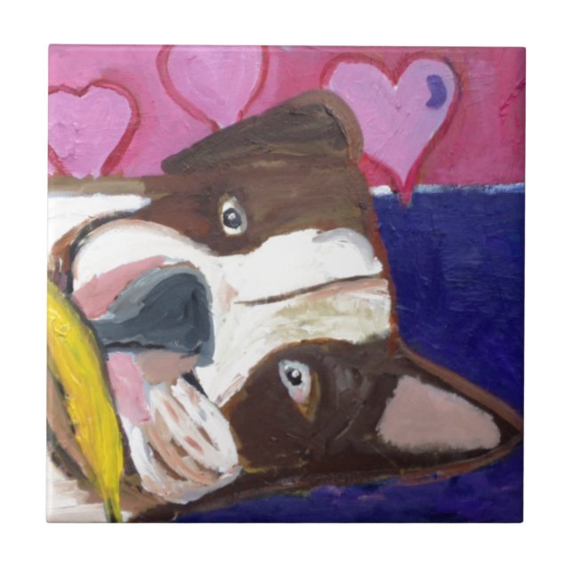Hunde durch Eric ginsburg Fliese (Vorderseite)