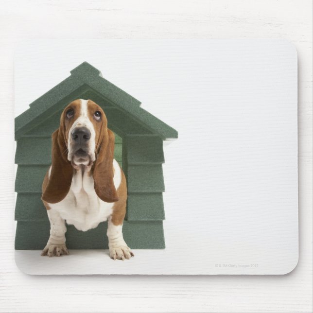 Hunde durch Hundehaus Mousepad (Vorne)