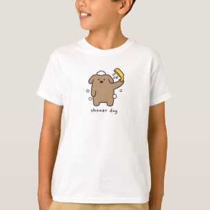 Hunde-Dusche Brauner Pudel Badezeit Kawaii T-Shirt