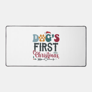 Hunde - Erste Weihnachten Schreibtischunterlage