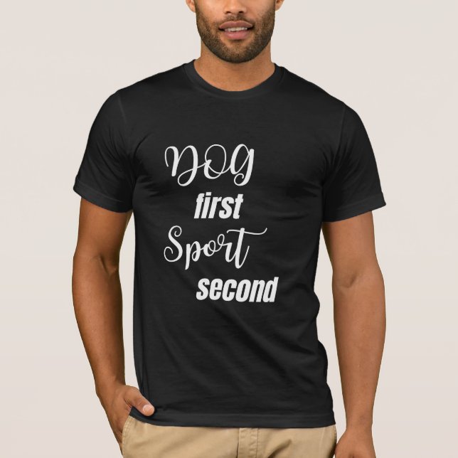Hunde ersten Sport zweite moderne Hand T-Shirt (Vorderseite)