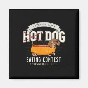 Hunde essen in Springfield Ohio Magnet
