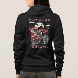 Hunde fahren mit dem Motorrad nach Kalifornien Hoodie
