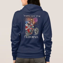 Hunde fahren mit dem Motorrad nach Kalifornien Hoodie
