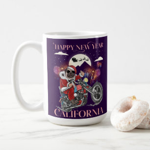 Hunde fahren mit dem Motorrad nach Kalifornien Kaffeetasse
