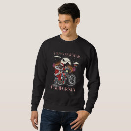 Hunde fahren mit dem Motorrad nach Kalifornien Sweatshirt