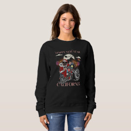 Hunde fahren mit dem Motorrad nach Kalifornien Sweatshirt