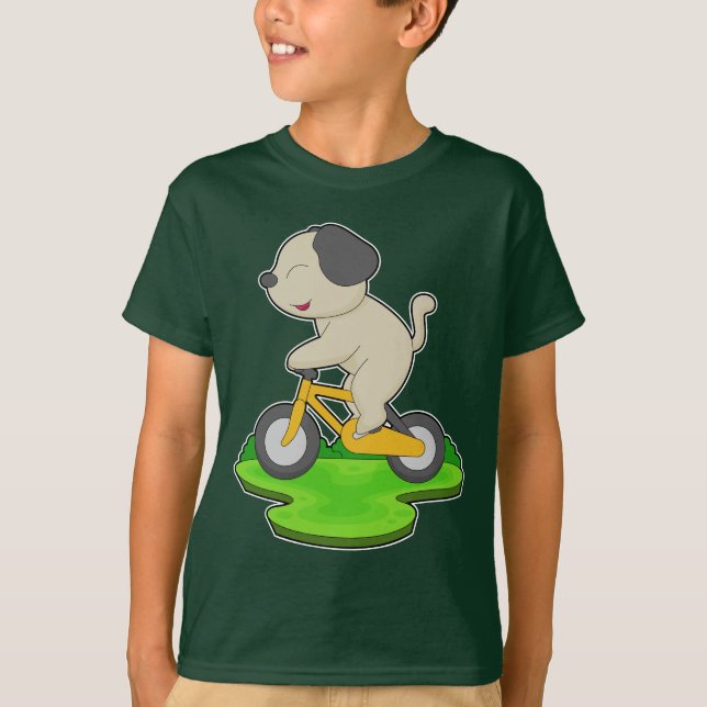 Hunde Fahrrad T-Shirt (Vorderseite)
