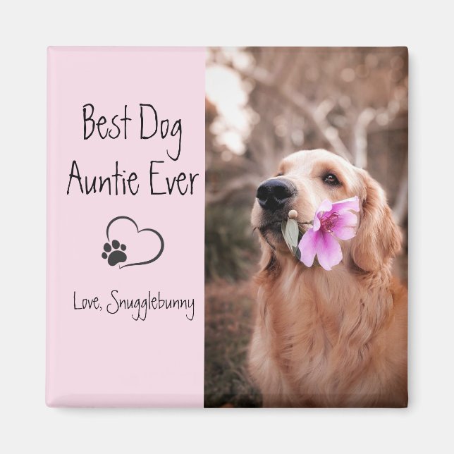 Hunde Foto Beste Hundetasche je Hunde Drucken Magnet (Vorne)