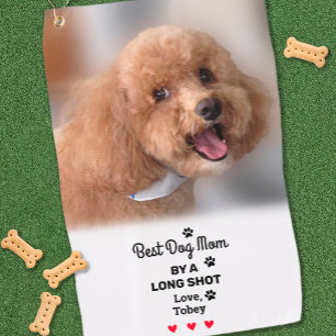 Hunde Foto Beste Mama Name Golfer Spaß Hund Liebha Golfhandtuch