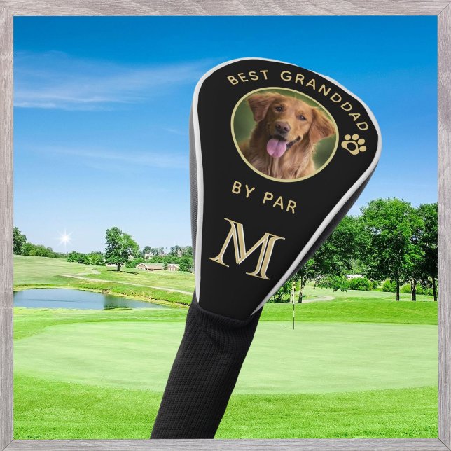 Hunde Foto Bester Großdad per Par Custom Monogram  Golf Headcover (Von Creator hochgeladen)