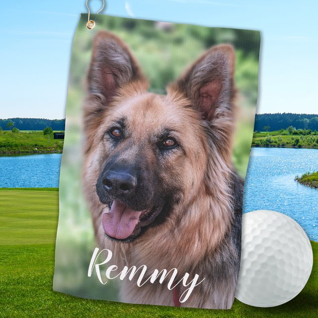 Hunde Foto - Foto Haustiere Vater Hund Lover Golfhandtuch (Von Creator hochgeladen)